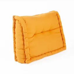 Coussin cale reins h.45x60x22cm jaune dore