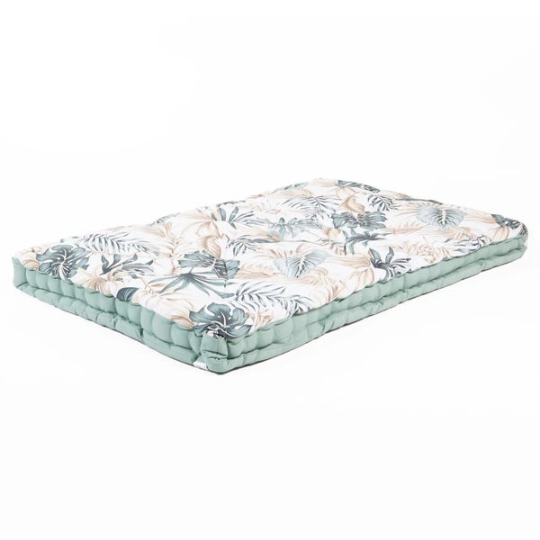 Matelas de sol coton imprime 80x120x12cm pondichery