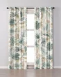 Rideau tamisant coton imprime 140x240cm pondichery