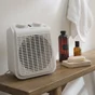Radiateur soufflant salle de bain mobile électrique EQUATION Five 2000 W