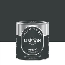 Peinture noir garçonne multisupport 163 faubourg LIBÉRON velours 0.5 l