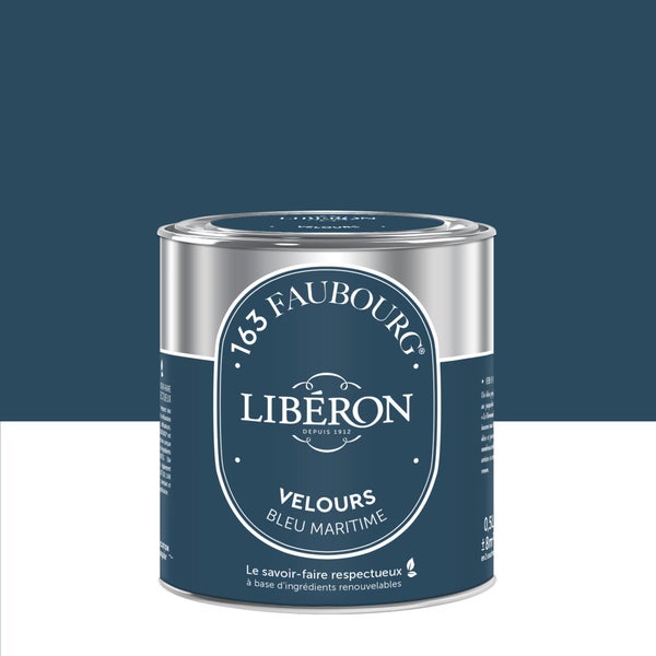 Peinture bleu maritime multisupport 163 faubourg LIBÉRON velours 0.5 l