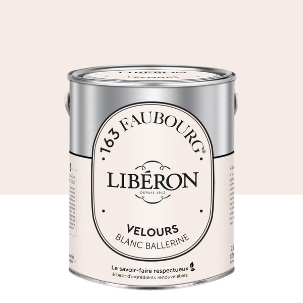 Peinture blanc ballerine multisupport 163 faubourg LIBÉRON velours 2.5 l