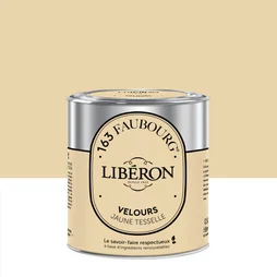Peinture jaune tesselle mur, plafond et boiserie LIBÉRON velours 0.5 l