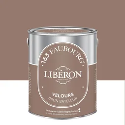 Peinture brun bateleur mur, plafond et boiserie LIBÉRON velours 2.5 l