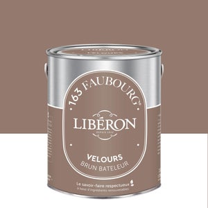 Peinture brun bateleur mur, plafond et boiserie LIBÉRON velours 2.5 l