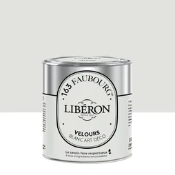 Peinture blanc art déco mur, plafond et boiserie LIBÉRON velours 0.5 l