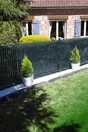 Rouleau lamelle occultante pvc gris, Idéal Garden L.50m x l. 48mm + 100clips