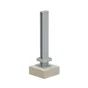 Cache platine pour cloture Klos up! gris zinc
