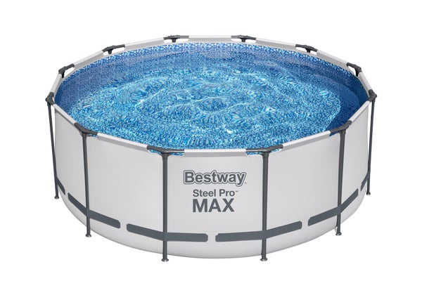 Piscine hors-sol BESTWAY, rond Diam.3.66 x H.1.22m + Robot GUPPY
