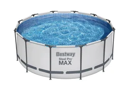 Piscine hors-sol BESTWAY, rond Diam.3.66 x H.1.22m + Robot GUPPY