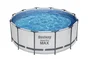 Piscine hors-sol BESTWAY, rond Diam.3.66 x H.1.22m + Robot GUPPY