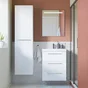 Meuble de salle de bains, Remix l.60 x H.73 x P.46 cm, blanc, Remix