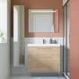 MEUBLE SOUS VASQUE REMIX LARG 90XPROF 48XH73CM 3TIROIRS CHENE NATUREL