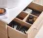 MEUBLE SOUS VASQUE REMIX LARG 90XPROF 48XH73CM 3TIROIRS CHENE NATUREL
