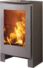 Poêle à bûche PANADERO Poele a bois nevada ecodesign noir, 8.7 kW