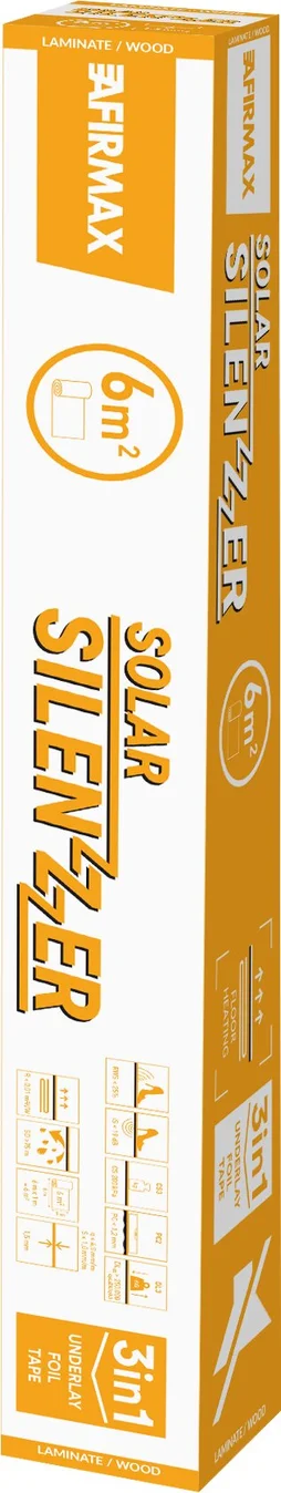 Sous-couche sol stratifié/parquet flottant, Silenzer solar Ep.1.5mm AFIRMAX, 6m²