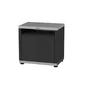 Cuisine d'extérieur Meuble cuisson avec tablette - duo, noir et inox