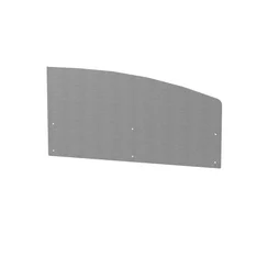 Kit crédence Crédence courbe droite - inox, inox