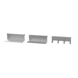 Kit crédence LE MARQUIER Agr131, gris / argent
