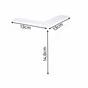 Lot de 2 pieds de meubles métal STANDERS Leo noir mat