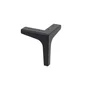 Lot de 2 pieds de meubles métal STANDERS Leo noir mat
