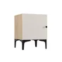 Lot de 2 pieds de meubles métal STANDERS Leo noir mat