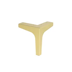 Lot de 2 pieds de meubles métal STANDERS Leo laiton brossé