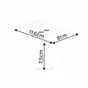 Lot de 2 pieds STANDERS pour meuble Evo'm Tim blanc