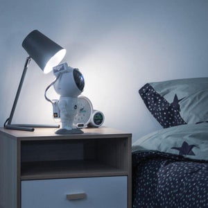 Veilleuse projecteur LED AstroLite blanche, filaire USB, câble 100cm, XANLITE