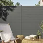 Pôteau aluminium pour clôture KLOS UP, l.7.5 x H.187 cm, gris zinc