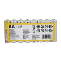 Lot de 8 piles alcaline aa, 1.5 V, PAIRDEER