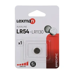 Pile alcaline lr54/d189a/v10ga, 1.5 V, LEXMAN