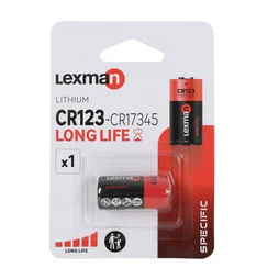 Pile lithium cr123a, 3 V, LEXMAN