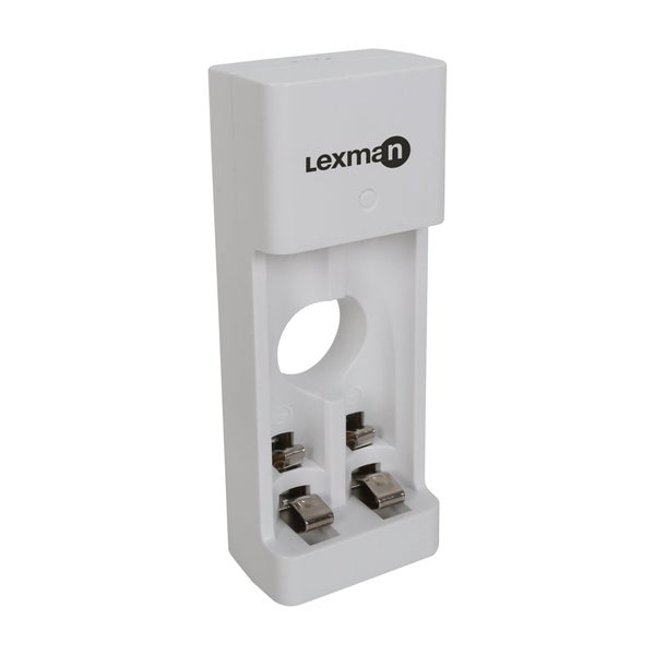 Chargeur de batterie de poche, LEXMAN, 1 ou 2 piles aa/aaa
