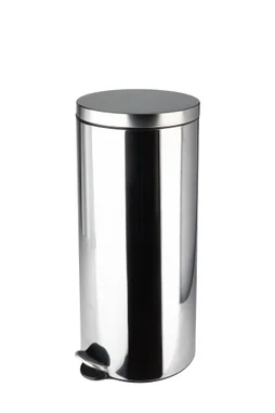 Poubelle de cuisine 30L à pédale SELEKTA inox chromé