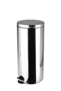 Poubelle de cuisine 30L à pédale SELEKTA inox chromé
