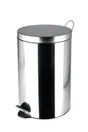 Poubelle de cuisine 20L à pédale SELEKTA inox chromé