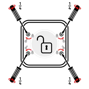Interrrupteur va-et-vient auto trail, LEXMAN, anthracite