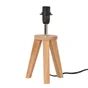 Pied de lampe Yoga, bois naturel, 15 cm, COREP