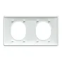 Plaque double horizontale Ovalis, SCHNEIDER ELECTRIC, blanc