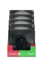 Lot de 5 prises avec terre complet Ovalis, SCHNEIDER ELECTRIC, gris anthracite