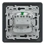 Lot de 5 prises avec terre complet Ovalis, SCHNEIDER ELECTRIC, gris anthracite