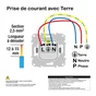 Lot de 5 prises avec terre complet Ovalis, SCHNEIDER ELECTRIC, gris anthracite