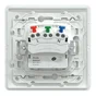 Prise avec terre affleurante complet Ovalis, SCHNEIDER ELECTRIC, blanc