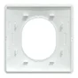 Plaque simple Ovalis, SCHNEIDER ELECTRIC, blanc
