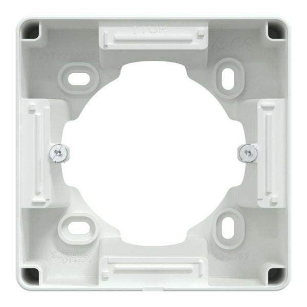 Boîte support pour montage saillie 36mm Ovalis, SCHNEIDER ELECTRIC, blanc