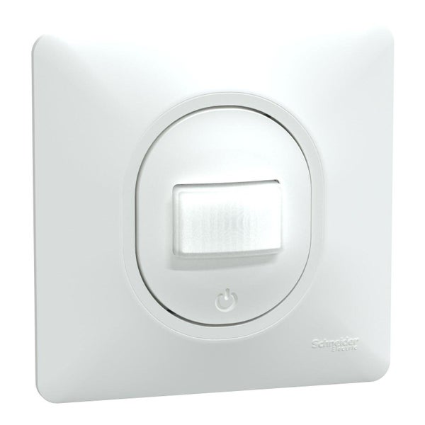 Détecteur de mouvement complet Ovalis, SCHNEIDER ELECTRIC, blanc