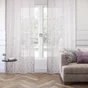 Voilage arda blanc doré 140 x 260 cm