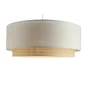 Suspension Rafty, polyester, beige, Diam.58 cm, E27